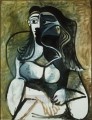 Woman Sitting in an Armchair 1917 cubist Pablo Picasso